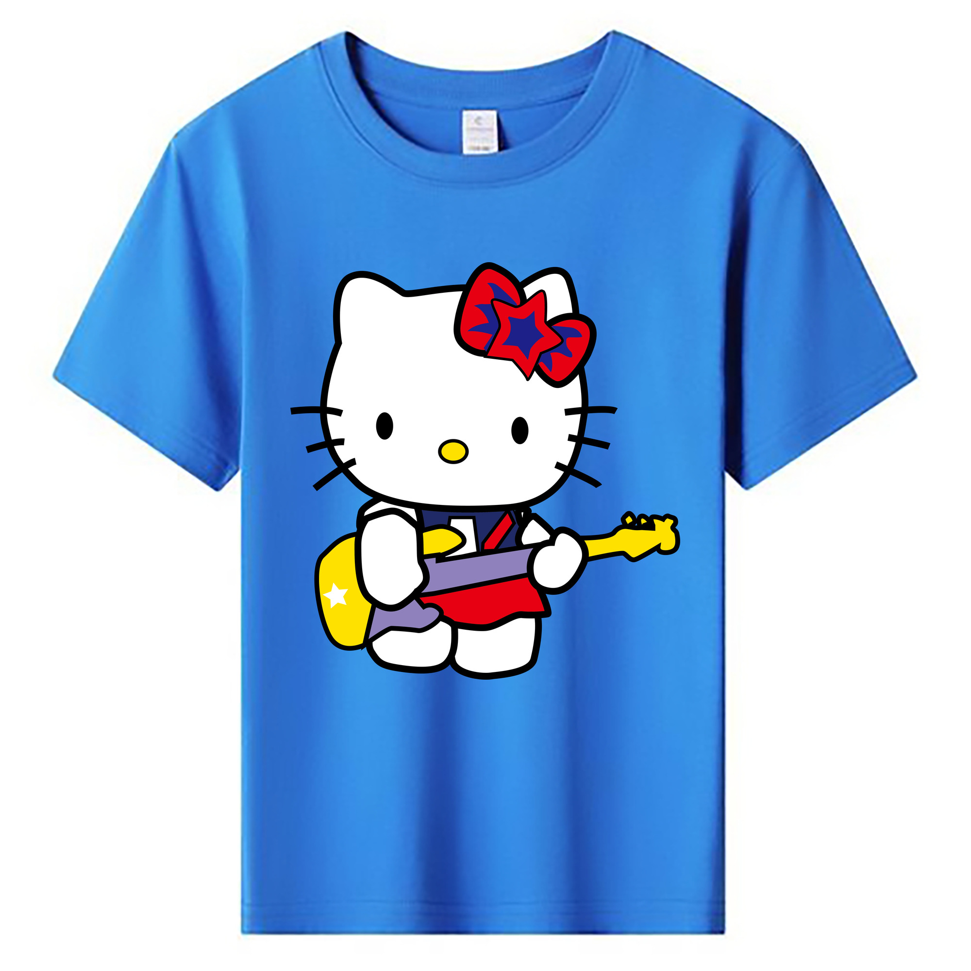 （画像用） Hello Kitty ハローキティ 綿100％キッズTシャツ（フロントプリント）